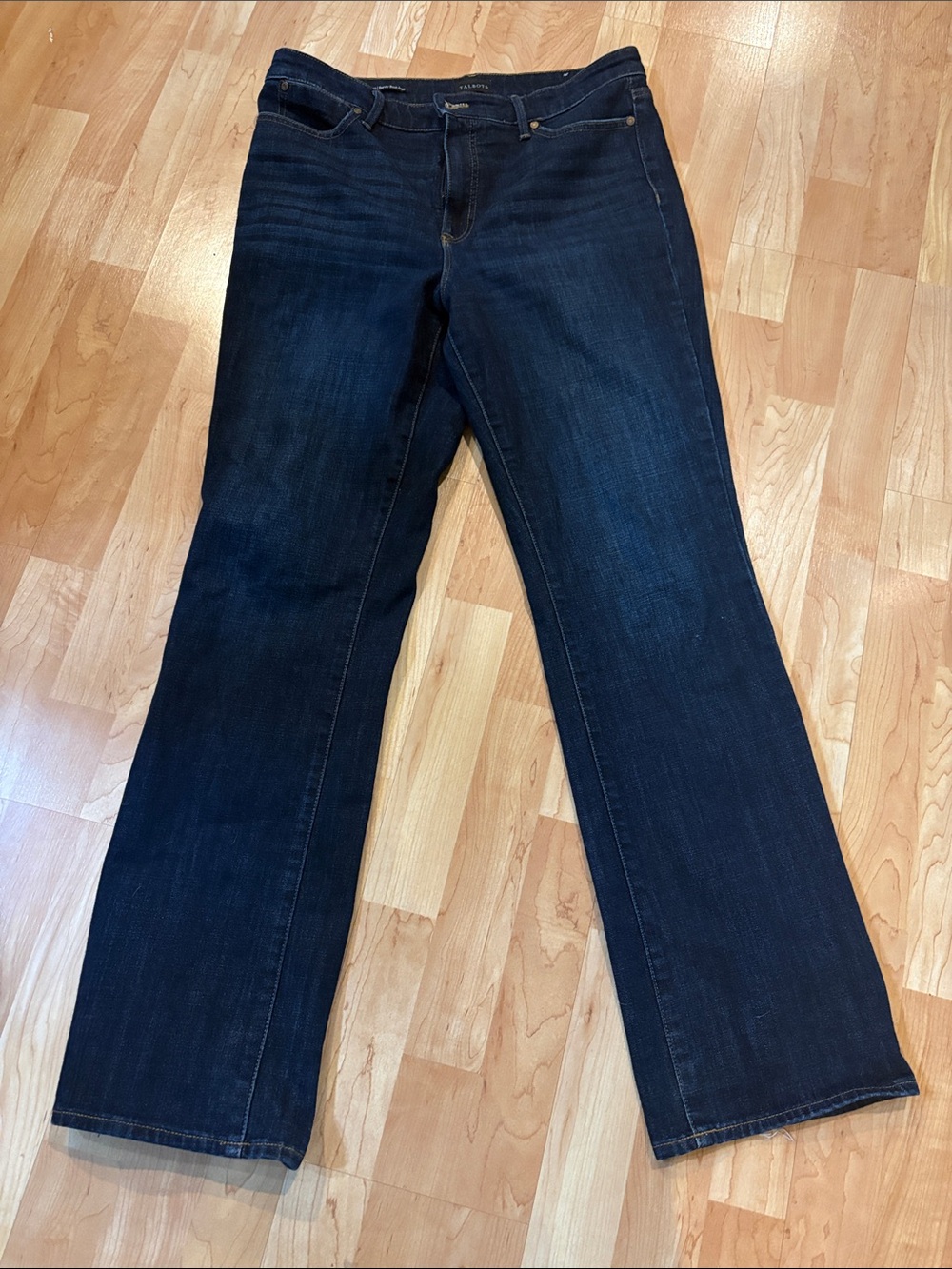 Talbots Barely Boot Jean, Size 10 Dark Blue Jeans